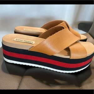 Steve Madden Brown Asher Slide Sandal